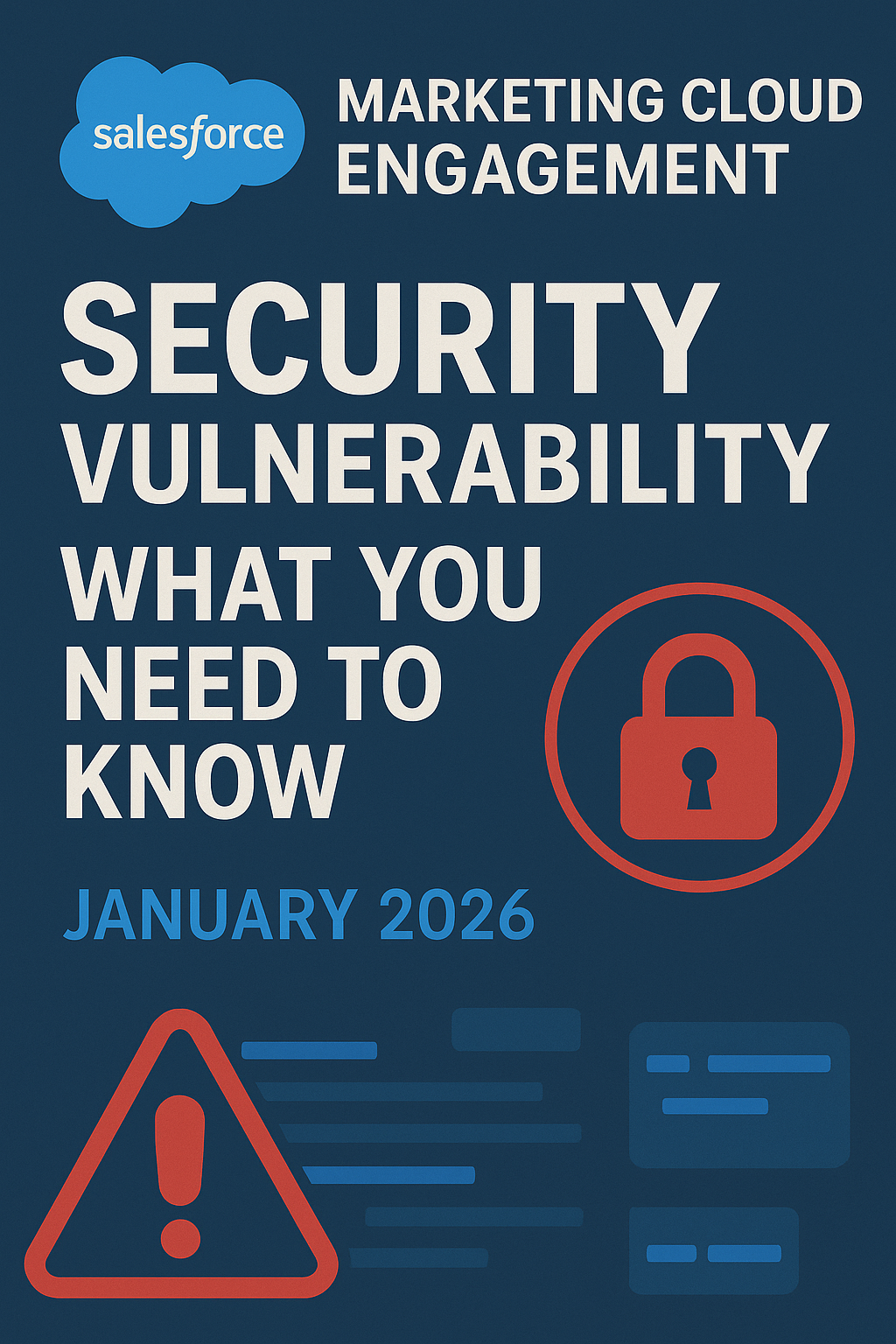Salesforce Marketing Cloud Engagement Security Vulnerability: What You Need to Know (January 2026)